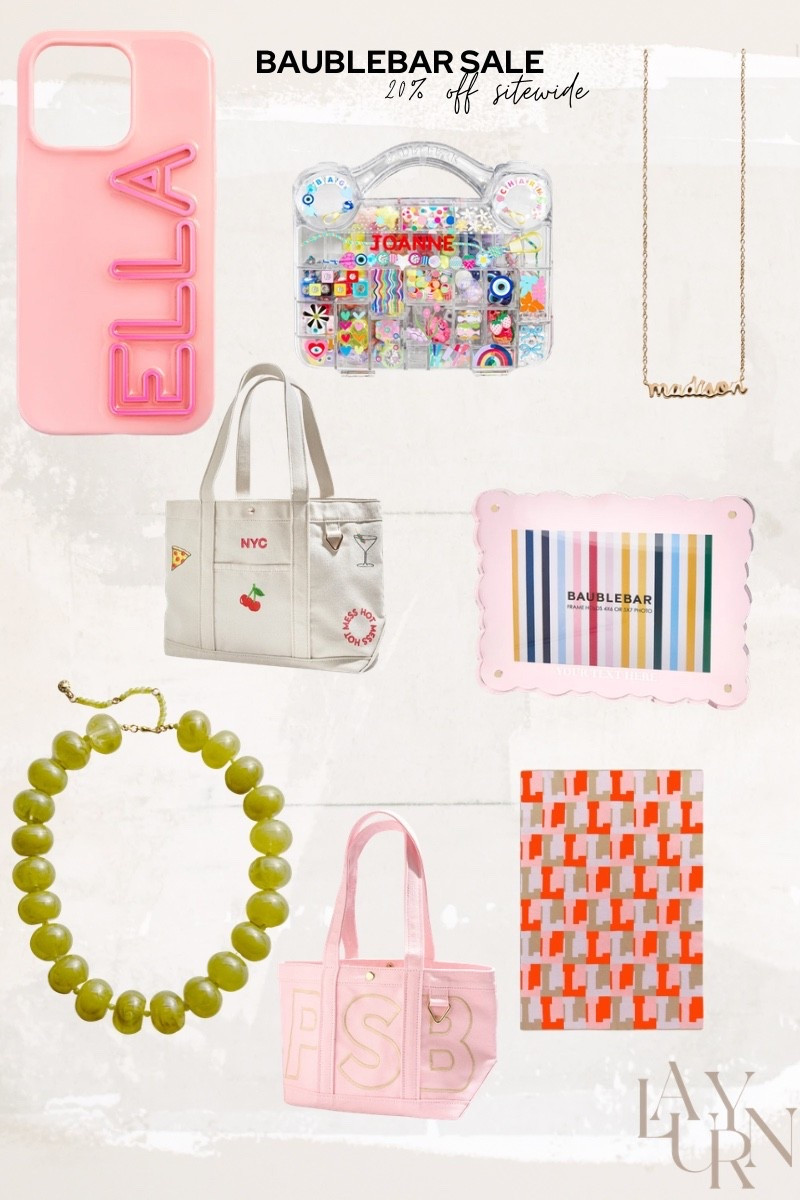 Baublebar 20% off sitewide sale - gifts for her, gifts for mom, personalized gifts 