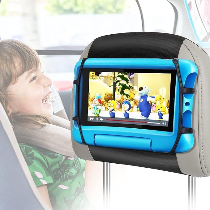 FANGOR Car Headrest Mount Holder, Tablet Holder for Kids in Back Seats, Anti-Slip Strap and Holdi... | Amazon (US)