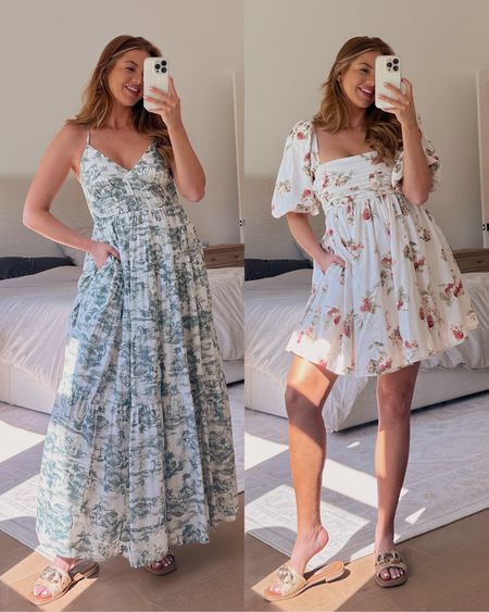 use code DRESSFEST this weekend only at abercrombie! wearing an xs regular in both of these dresses. 