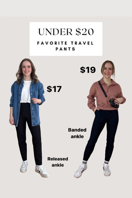 Easy travel outfits. Joggers under $20. Xs regular in both

#LTKTravel