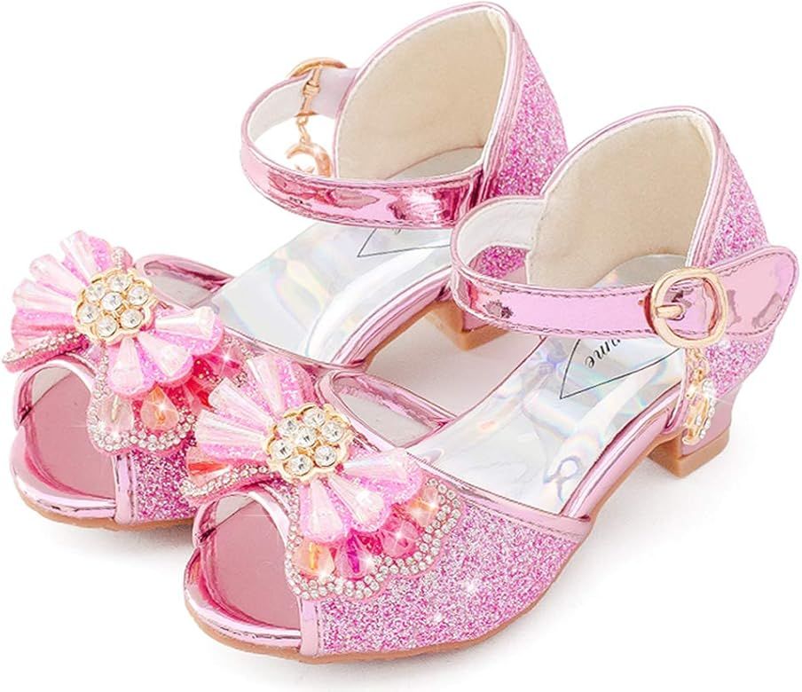 Osinnme Toddler Little Big Kid Girls Wedding Sandals | Amazon (US)