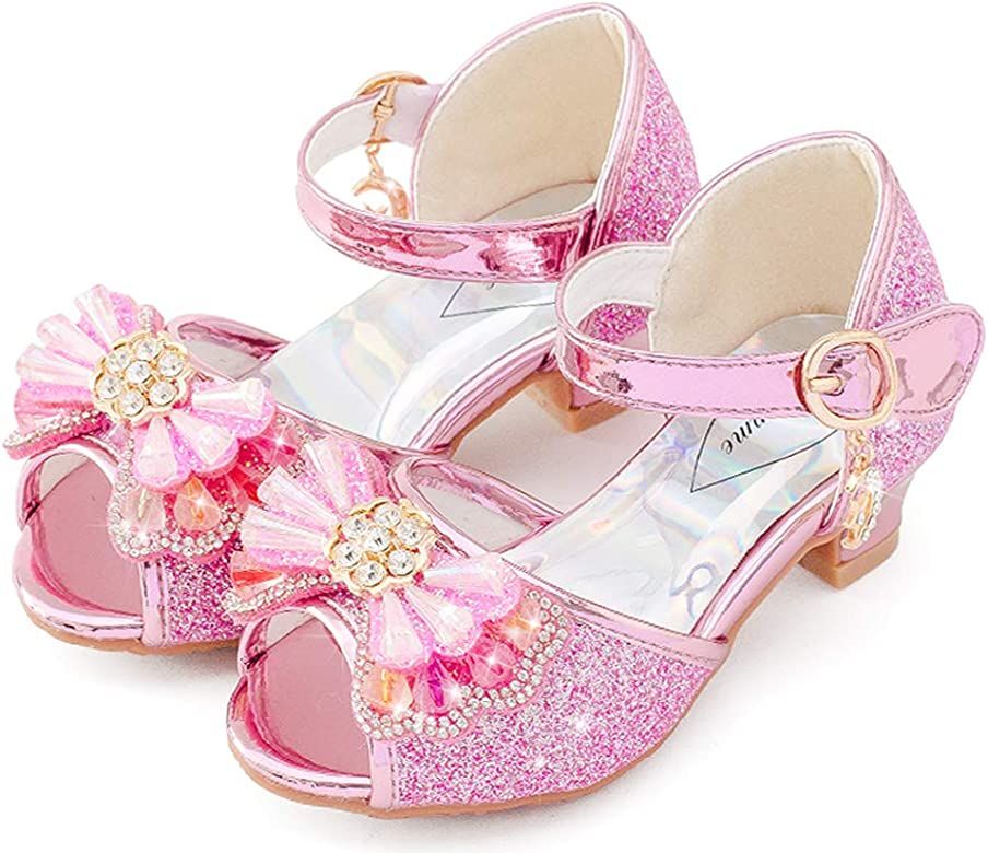 Osinnme Toddler Little Big Kid Girls Wedding Sandals | Amazon (US)