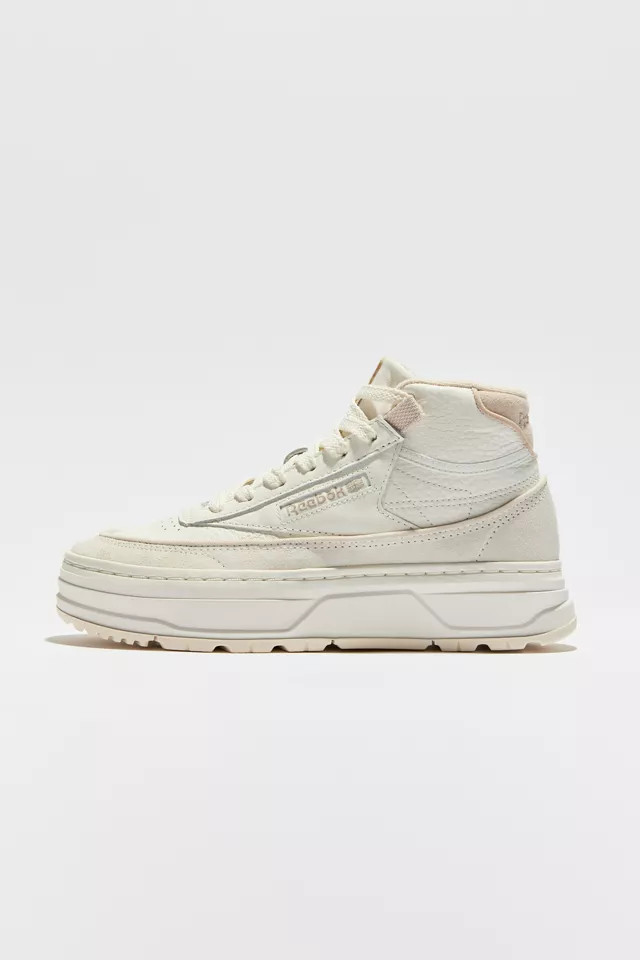 Reebok Club C Geo Mid Suede Sneaker | Urban Outfitters (US and RoW)