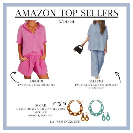 AMAZON TOP SELLERS - 6/14/24

Yesterday’s Amazon top sellers are the perfect options for those looking to elevate their loungewear collections while adding some interest with the chain link necklaces! 

#LTKStyleTip #LTKOver40 #LTKMidsize