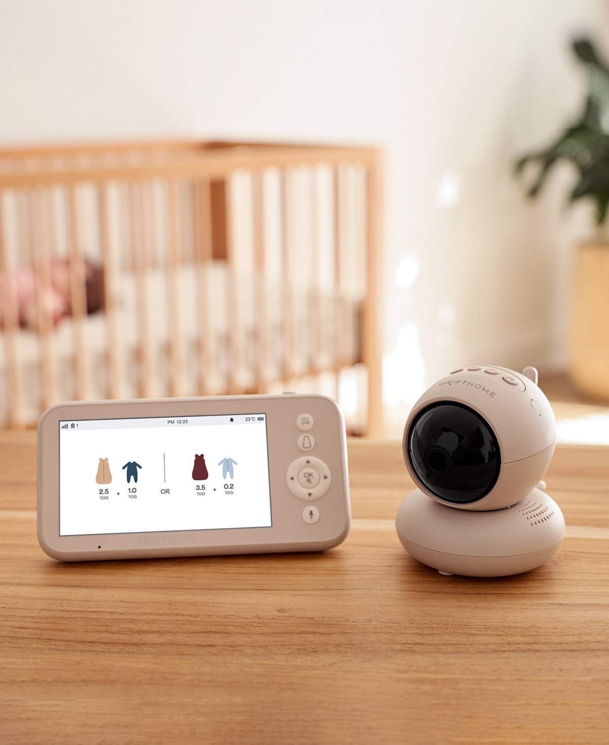 ergoPouch Drift Home Baby Monitor and Smart Tog Guide - Taupe | Macy's