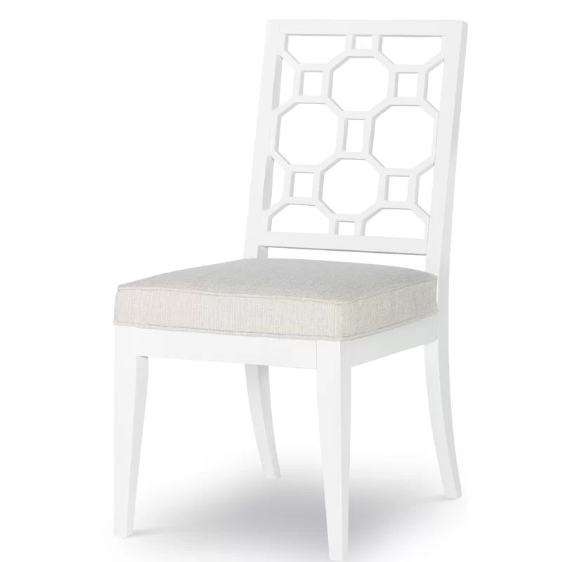 Aubry Slat Back Side Chair in White | Wayfair North America