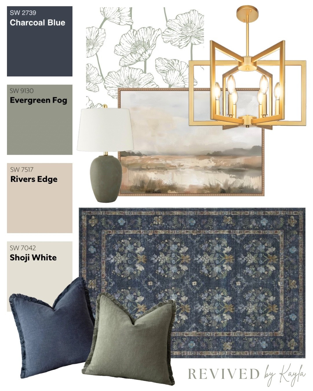 Navy blue and green room design mood board 🌿✨

#roomdecor #roomdesign #homedecor #homedesign #livingroom #bedroom #office #homeinspo #homeideas #homeinterior #homedecorating #interiordesign #sherwinwilliams #paintcolors #wayfair #amazon

#LTKHome