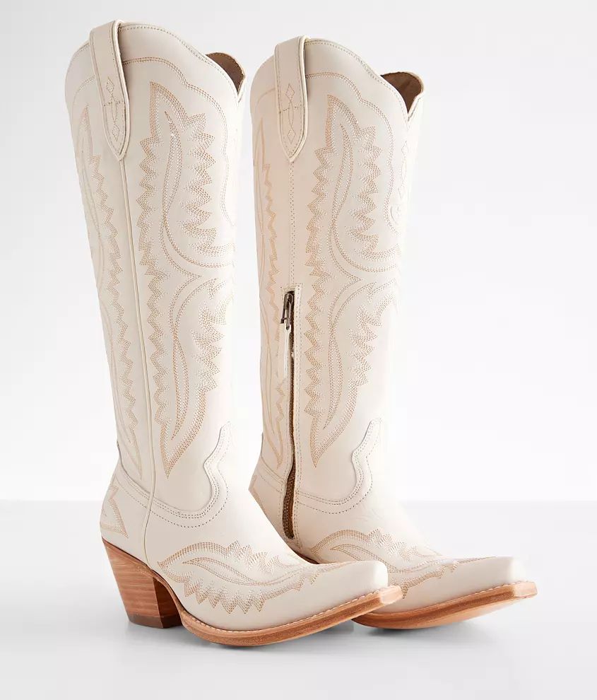 Casanova Blanco Leather Western Boot | Buckle