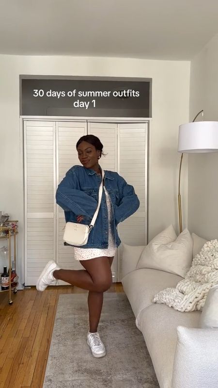 Summer outfits, summer ootd, summer looks, summer fashion, casual outfit, everyday outfit, everyday style, outfit inspo, outfit ideas, summer dress, denim jacket, sneakers outfit, mini dress outfit #summeroutfitideas #summeroutfitinspo2023 #summerootdinspo #summerdressesoutfit #summeroutfits2023 

#LTKunder100 #LTKsalealert #LTKfit