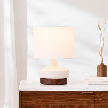 Wood & Ceramic Table Lamp (17") | West Elm (US)