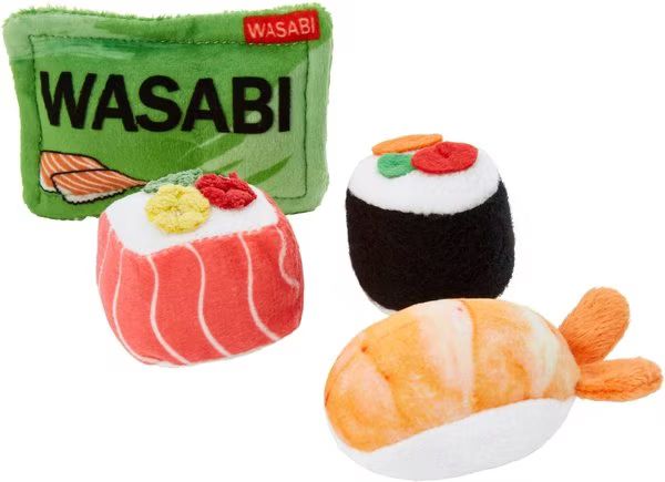 Frisco Sushi Plush Cat Toy with Catnip, 4 count | Chewy.com