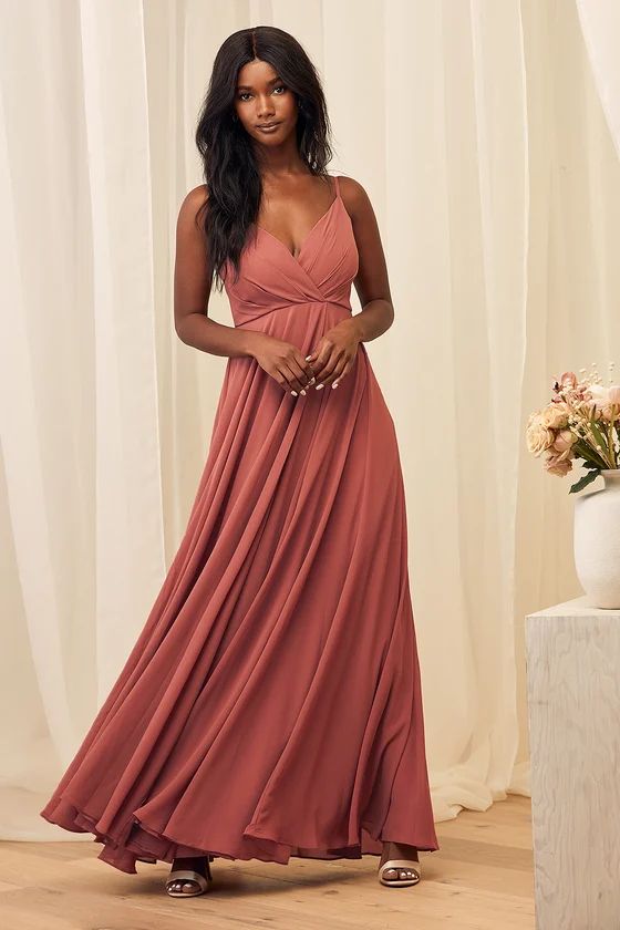 All About Love Rusty Rose Maxi Dress | Lulus (US)