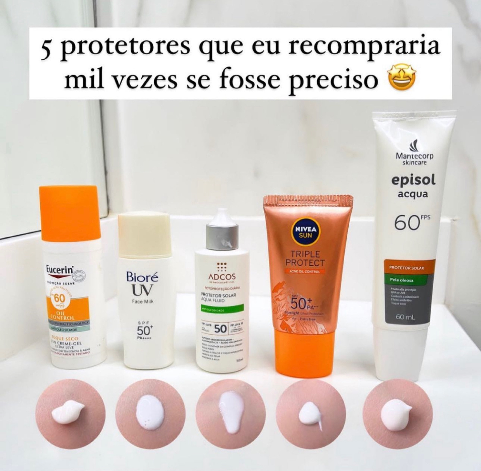 Fiz essa
seleção de protetores que super se deram bem na minha pele. Não ficam melecados, esbranquiçados e são muito leves🤍



#LTKbeauty #LTKbrasil