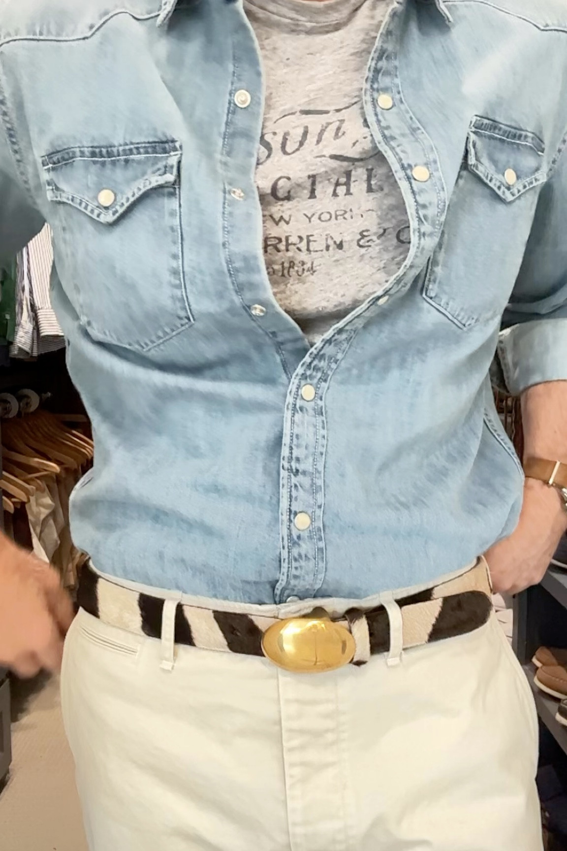 J.Crew Western Snap denim shirt is now on sale  

#LTKMens #LTKWorkwear #LTKSaleAlert