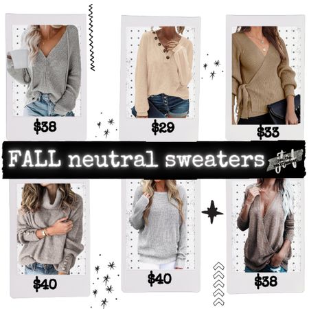 Fall neutral sweaters, amazon, fall fashion, fall style, affordable fashion, transitional style 

#LTKSeasonal #LTKunder100 #LTKstyletip
