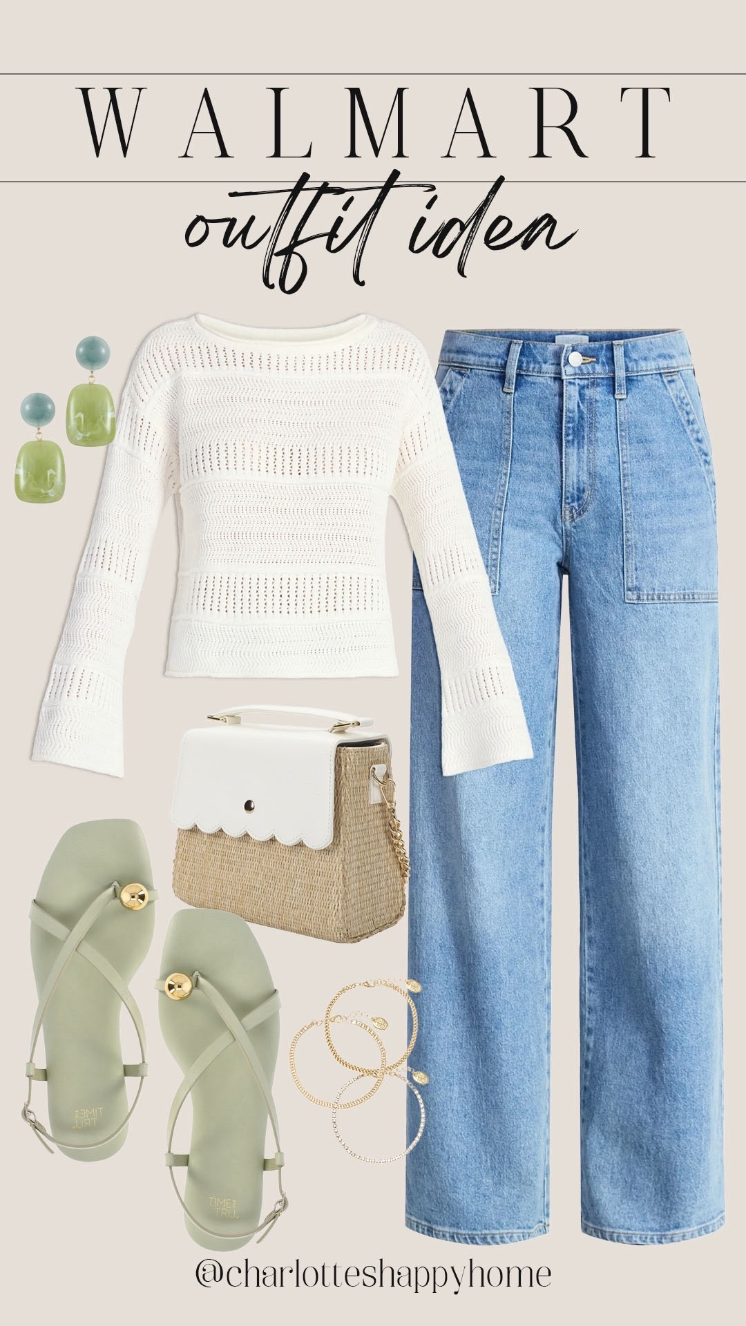 Chic spring outfit idea all from Walmart!

#walmartfinds

Walmart finds. Walmart fashion. Walmart spring style. Walmart spring sweater. Walmart spring outfit idea. Walmart denim. Wakmart spring sandals. 

#LTKSeasonal #LTKootd #LTKdayinmylife