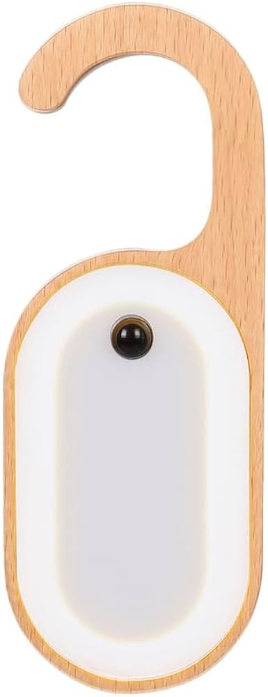 Wooden Message Memo Motion Sensor Door Key Night Light, Doorknob Board LED Door Lock Lamp, Rechar... | Amazon (US)