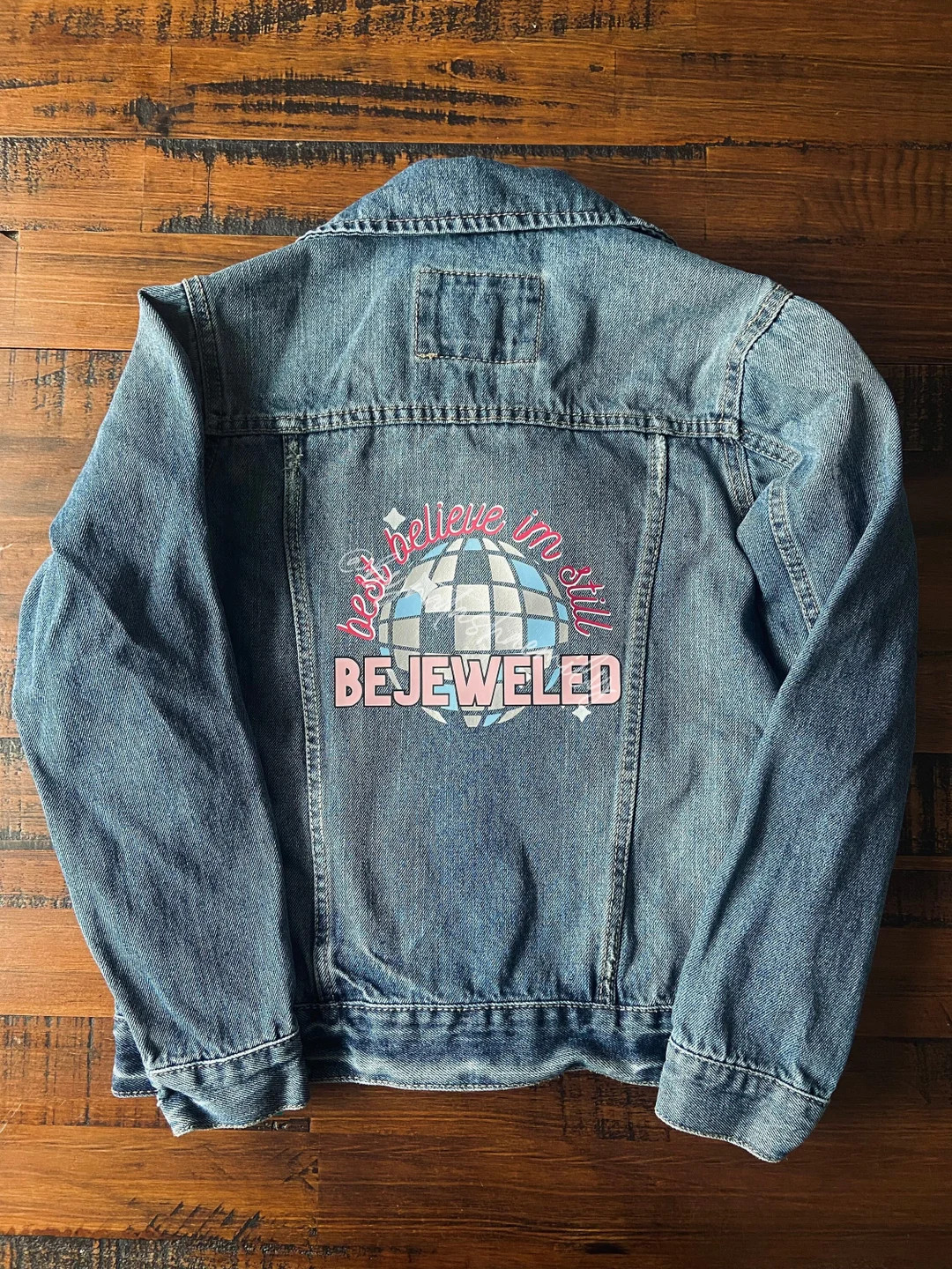 Taylor Swift Bejeweled Jean Jacket Girls Youth Medium Great for Eras Tour Swiftie | Etsy (US)