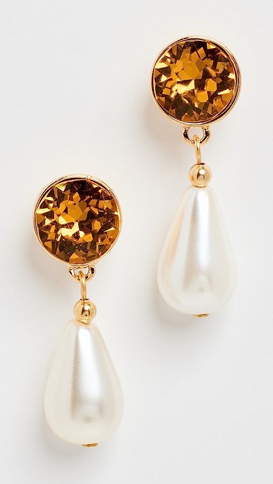 Pearl Post Drop Earrings | Shopbop