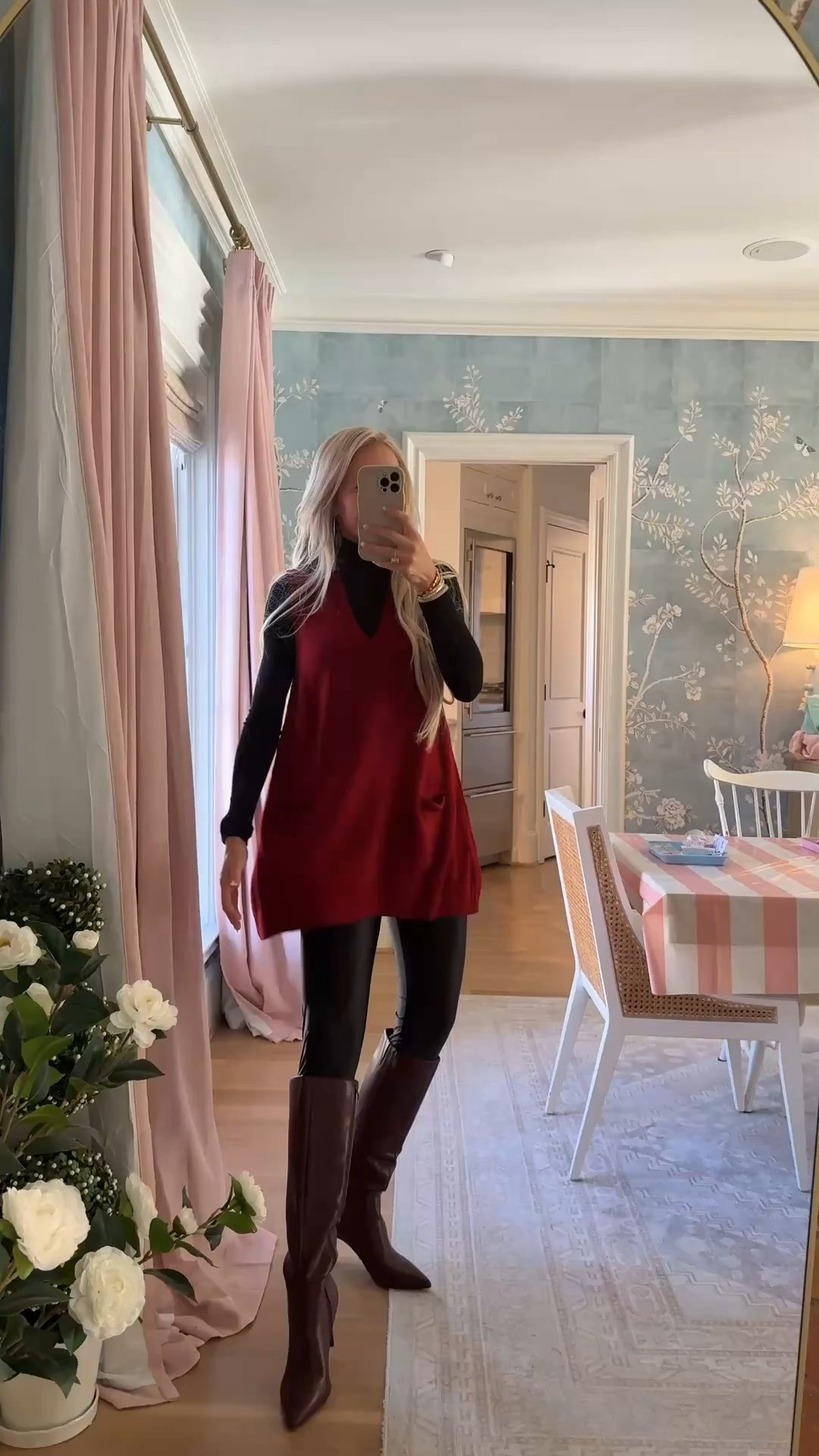 One of my favorite easy outfits 🤍 leggings, boots, a cozy long sleeve, and a sweater dress vest layered on top… comfortable, pulled together, and perfect for everyday wear.

#layeredstyle #momstyle #everydayoutfit

#LTKdayinmylife #LTKootd #LTKmomlife