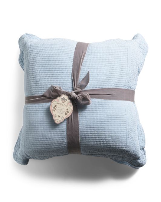 Set Of 2 20x20 Scalloped Edge Stonewash Pillows | TJ Maxx