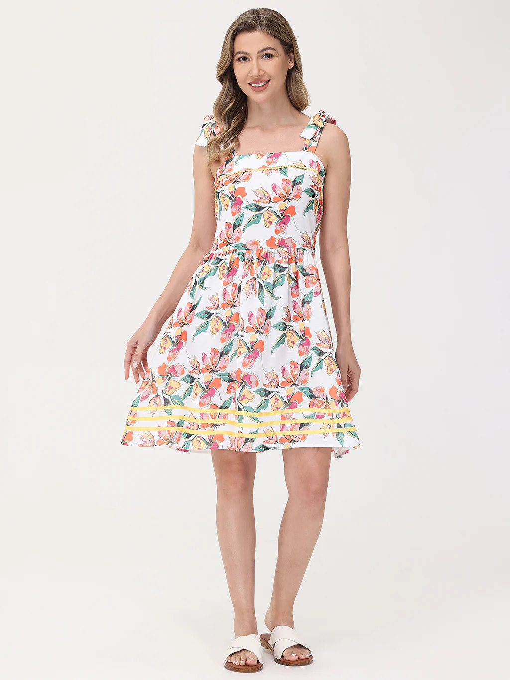 89th & Madison Floral Tie Strap Dress | 89th + Madison