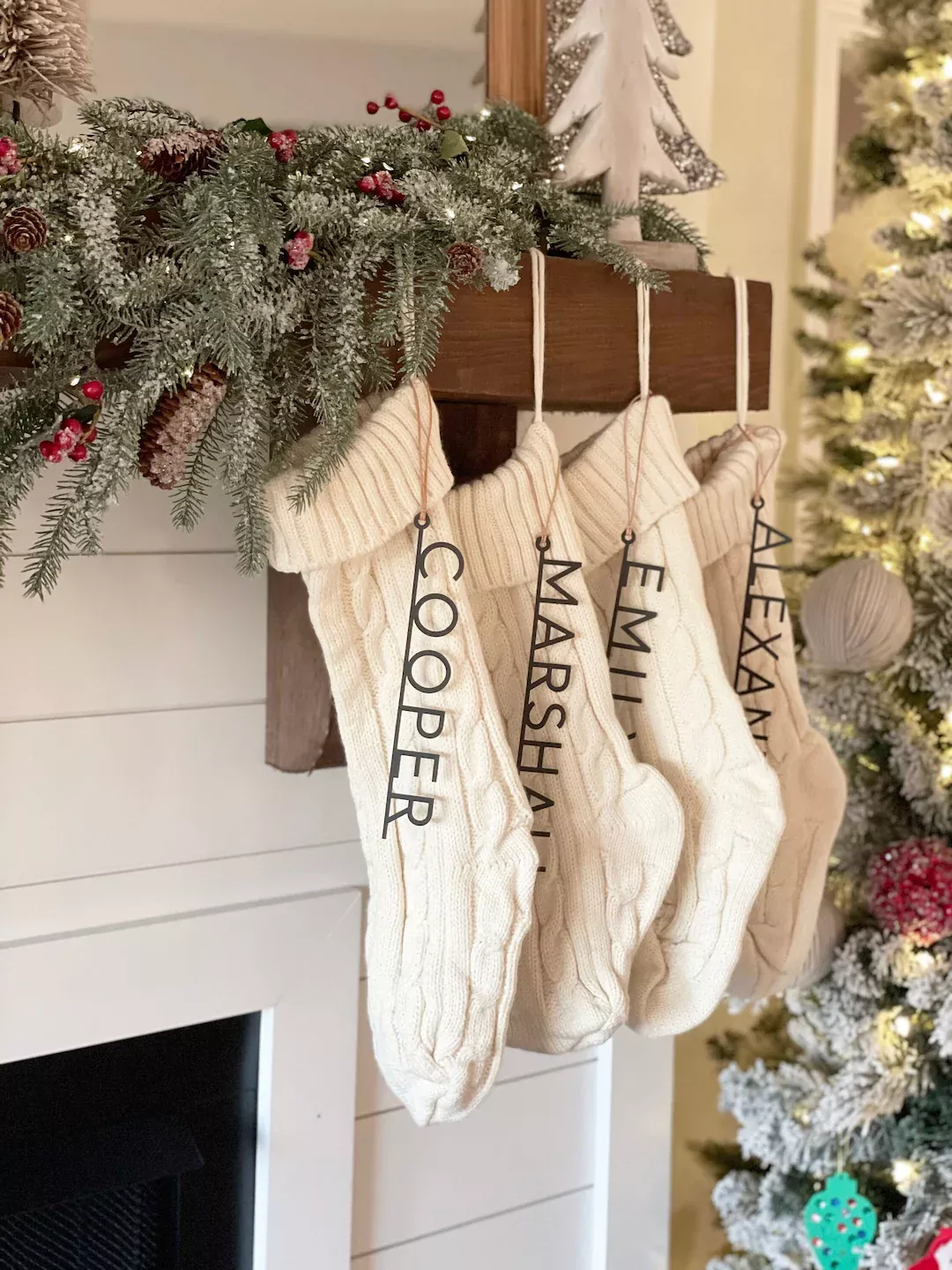  Christmas Stocking Name Tags Personalized Stocking