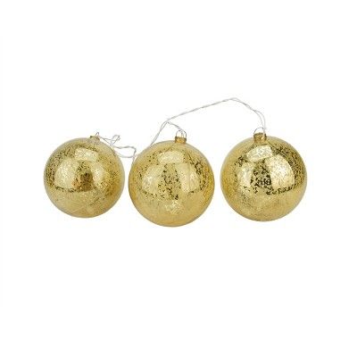 Penn 20ct Mercury Glass Finish Ball Ornaments Christmas Lights Clear - 1.5' White Wire | Target