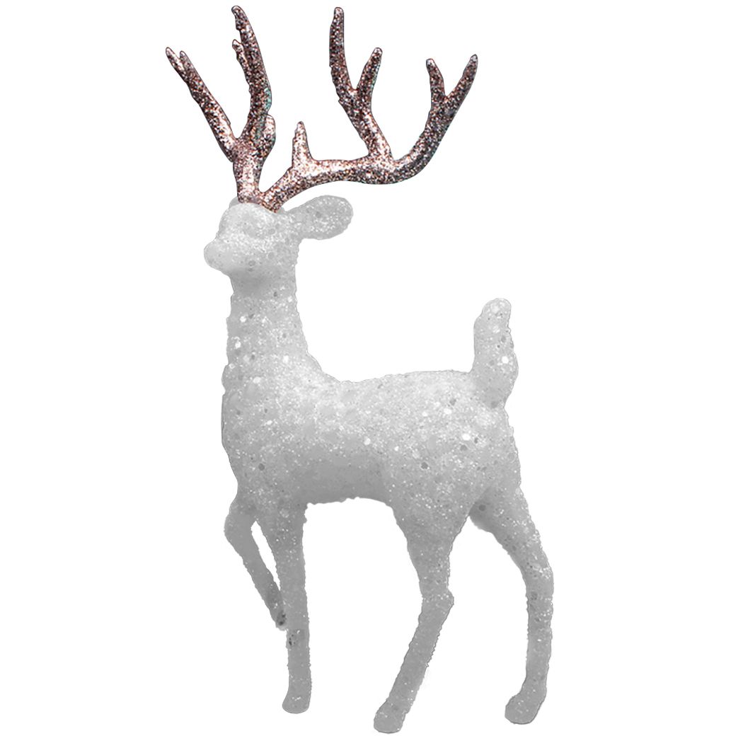Christmas Reindeer Figurine Standing Modern Reindeer Sculpture Deer Statue Decor | Walmart (US)