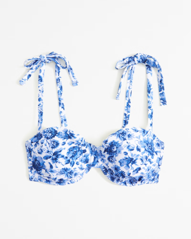 Curve Love Tie-Strap Underwire Bikini Top | Abercrombie & Fitch (US)