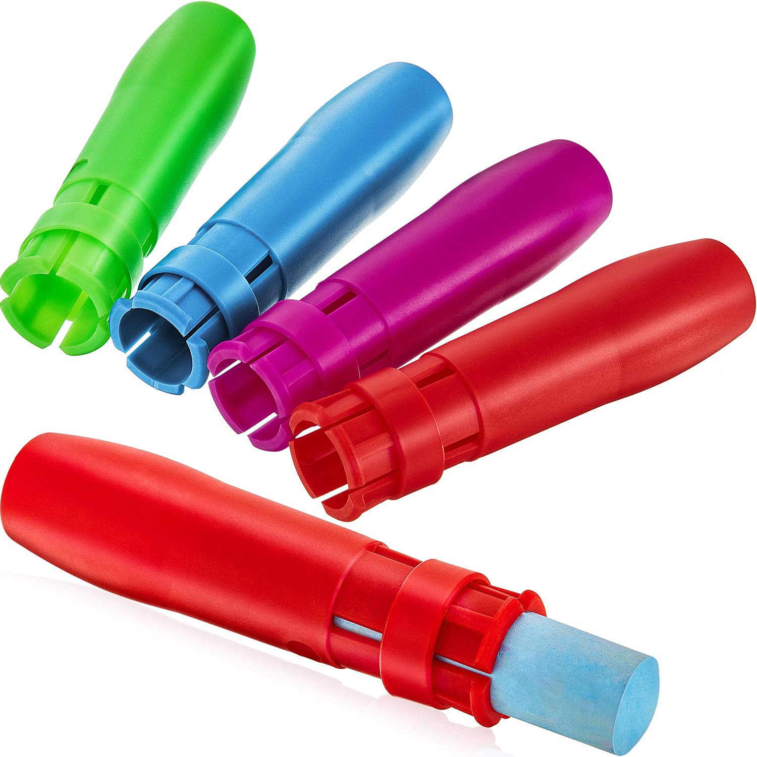 Sidewalk Chalk Holders Railroad Chalk Holder Jumbo Plastic Adjustable Clip for Kids Teachers Stud... | Amazon (US)