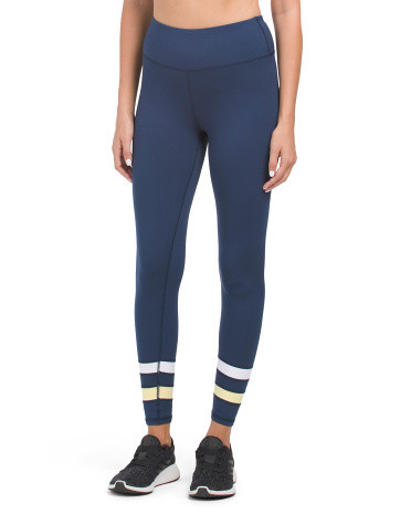 Contrast Striped High Waist Base Layer Leggings | TJ Maxx