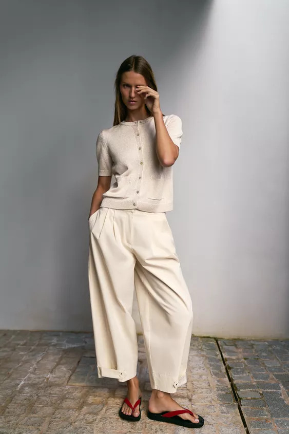 SHORT SLEEVE CARDIGAN | Zara FR