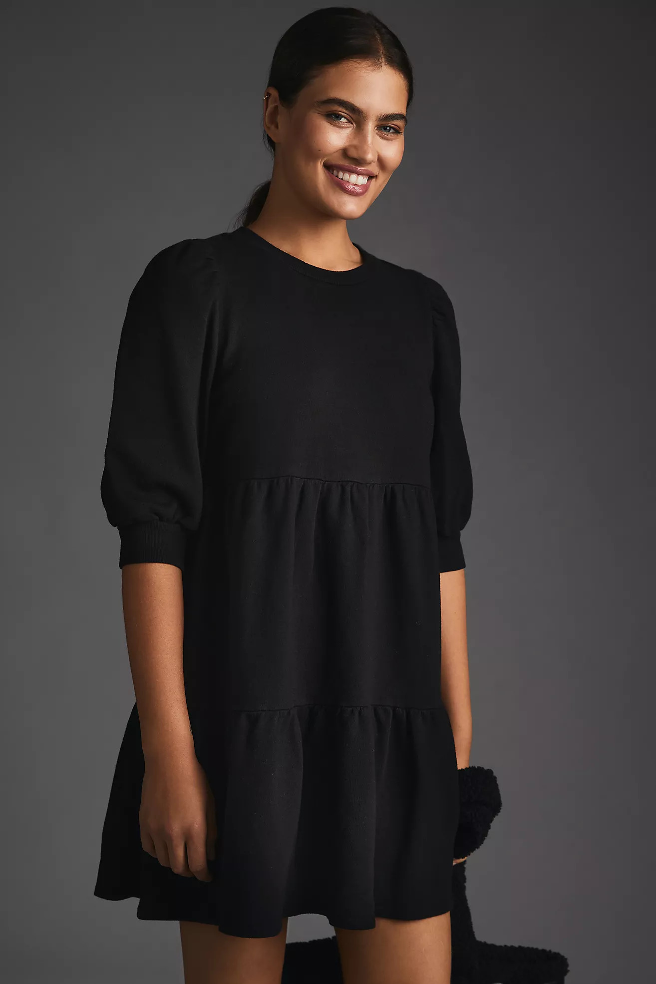 T.La Savannah Puff-Sleeved Mini Dress | Anthropologie (US)