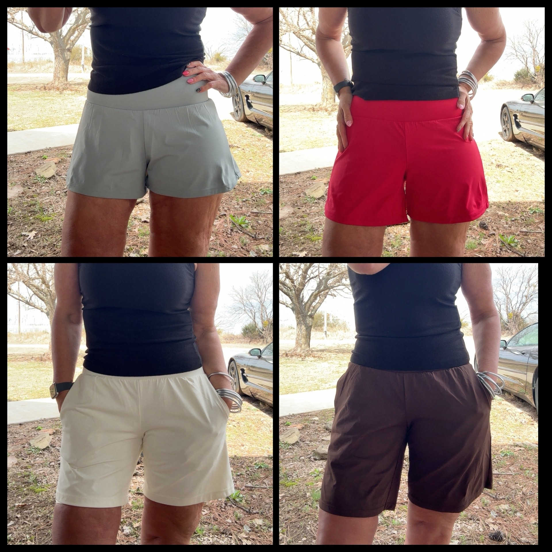 3” 5” 7” 9” Shorts! Stretchy, can be worn for swim bottoms, bikers underneath, pockets, high waisted.

#LTKActive #LTKSeasonal #LTKootd