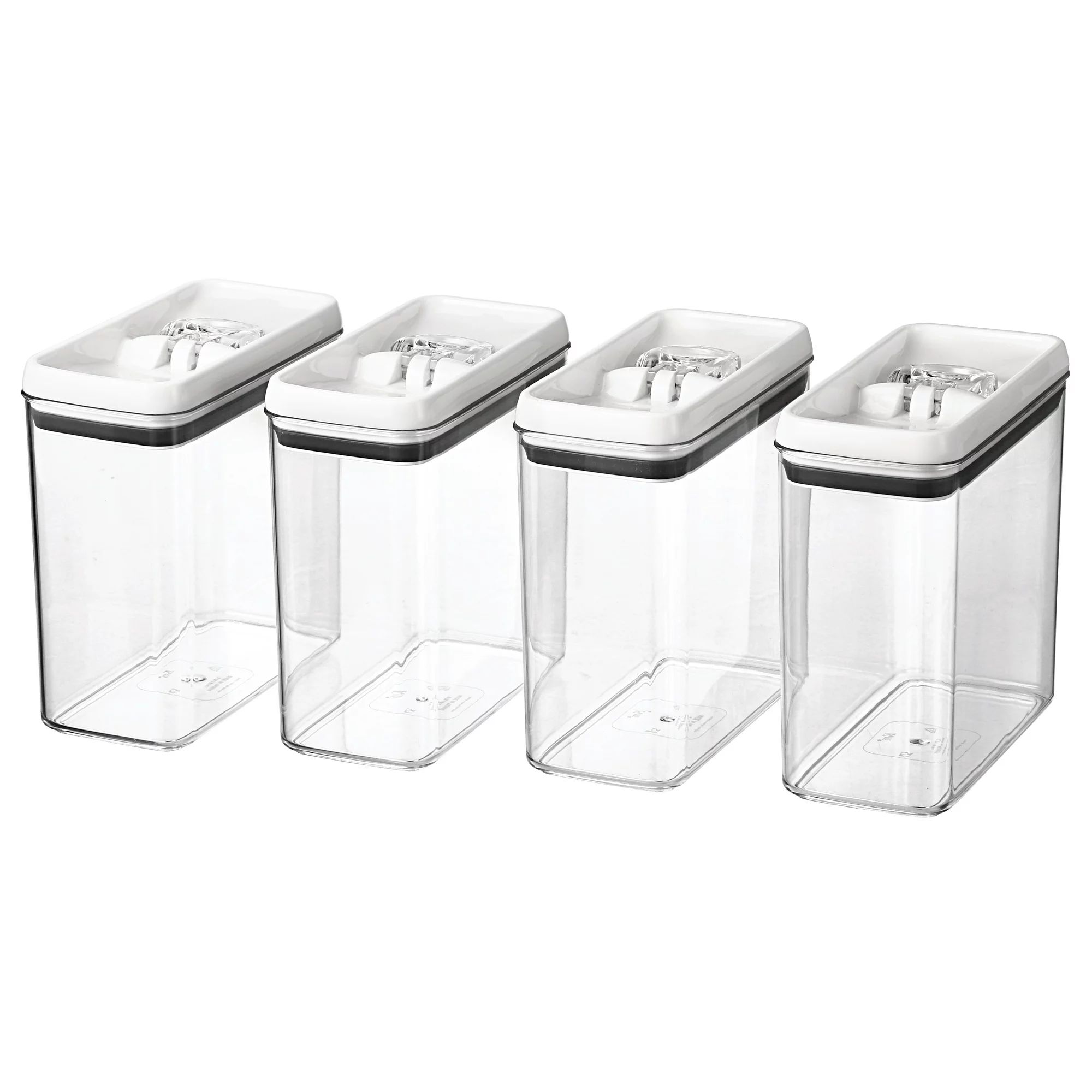 Better Homes & Gardens Flip-Tite Rectangular Container, 11.5 Cups - Set of 4 | Walmart (US)