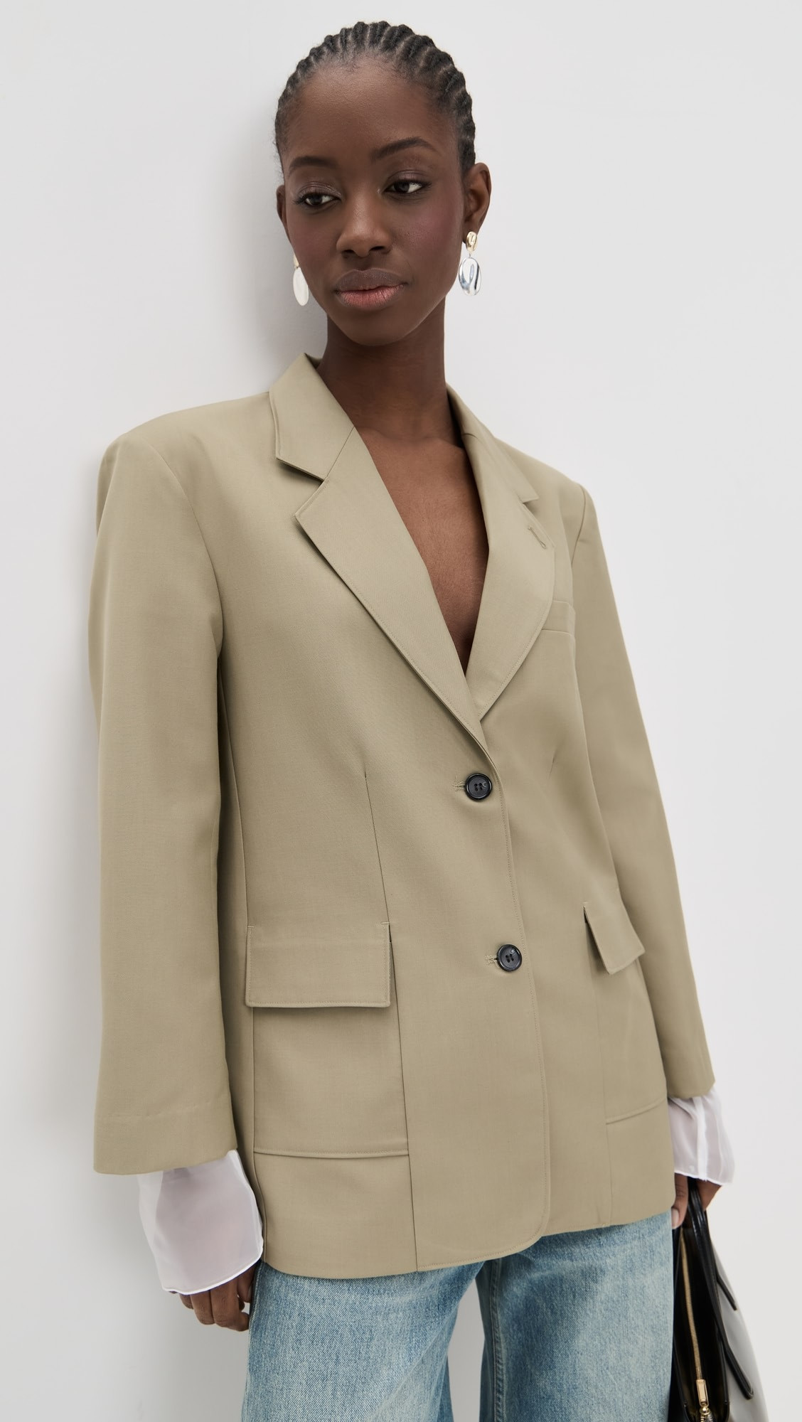 Structured Sheer Cuff Blazer | Shopbop