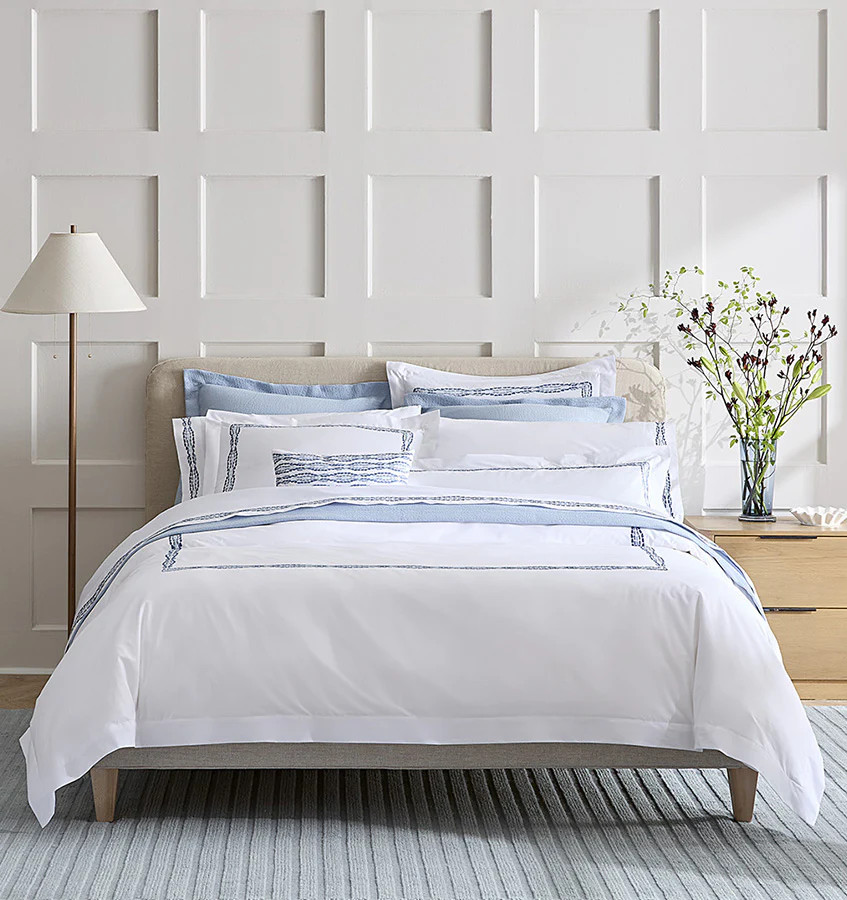 Cobblestones Embroidered Duvet Cover | SFERRA Fine Linens