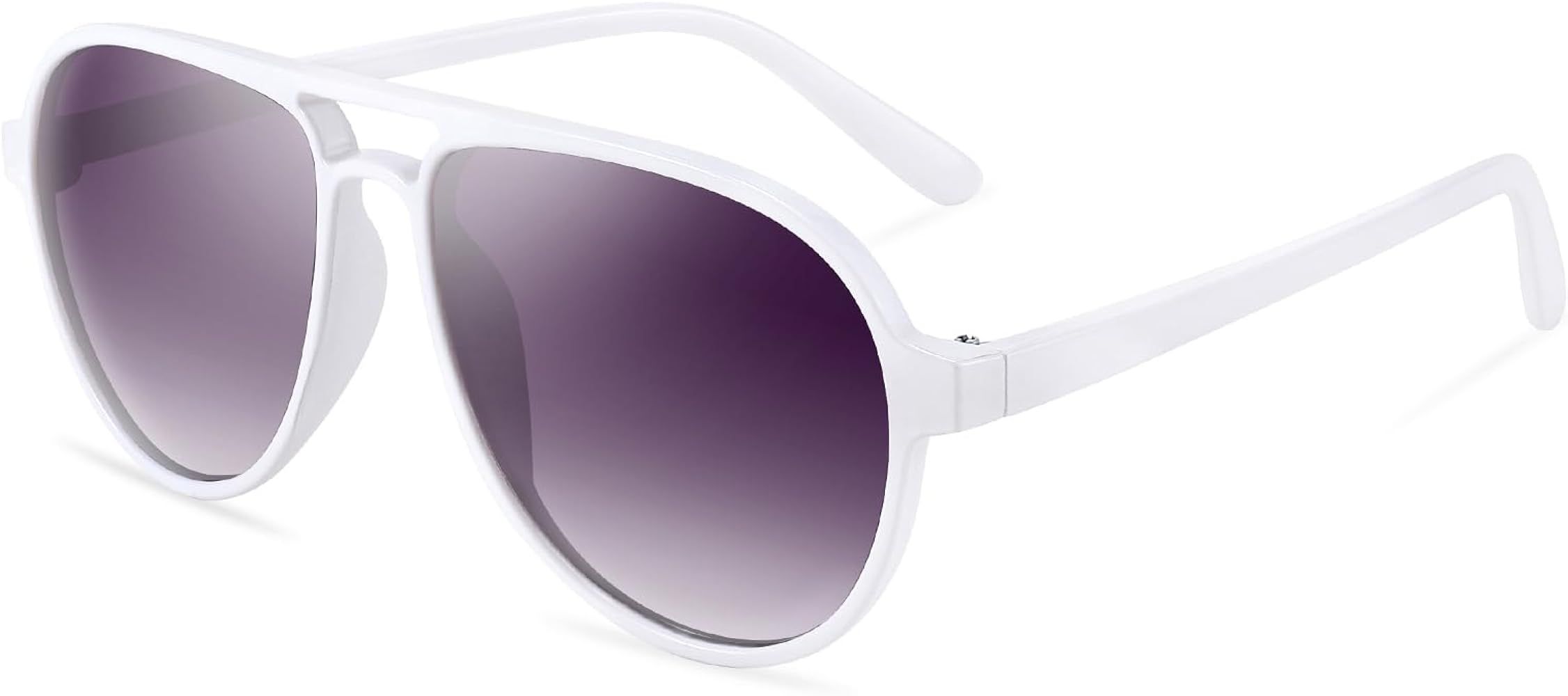 YuJian Retro Square Aviator Sunglasses for Women Mens Vintage Double Bridge Sun Glasses Lightweig... | Amazon (US)