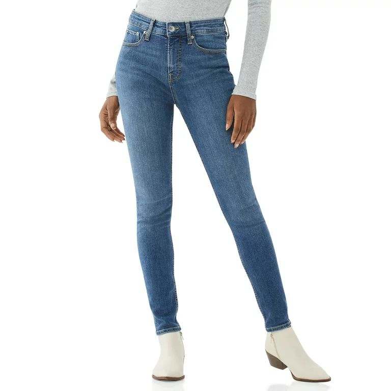 Free Assembly Women's High Rise Skinny Jeans | Walmart (US)