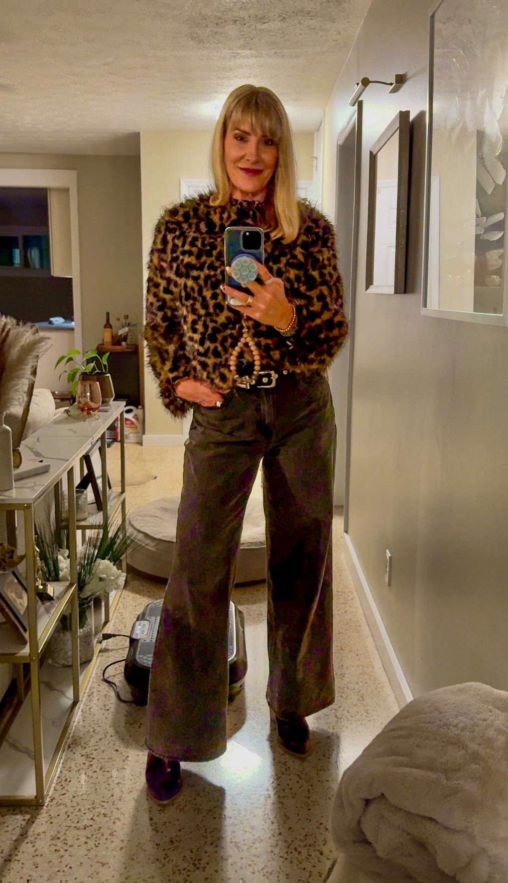 Casual chic for a dinner out! 🐆 Leopard print is a neutral, right? 😉  IN LOVE with this fur jacket from Jill Martin’s line! It is so good! 

#LTKootd #LTKMidsize #LTKOver40