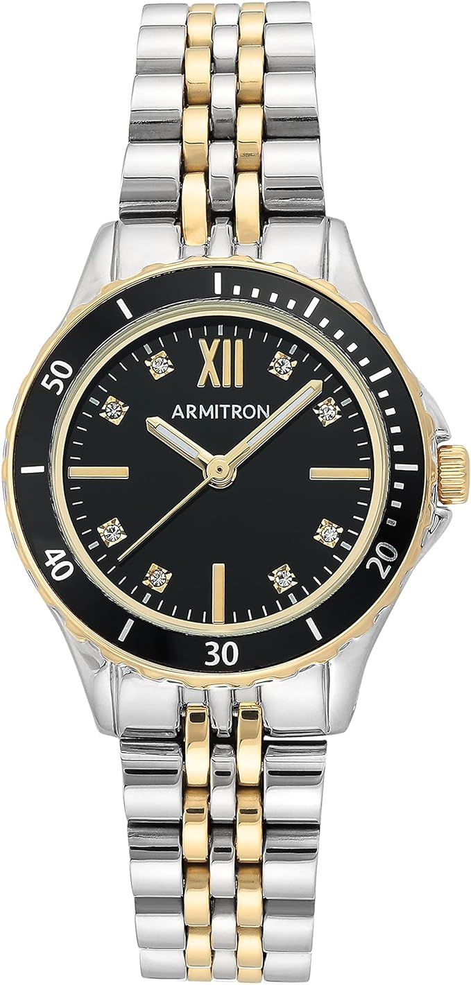 Armitron Women's Genuine Crystal Accented Bracelet Watch, 75/5730 | Amazon (US)