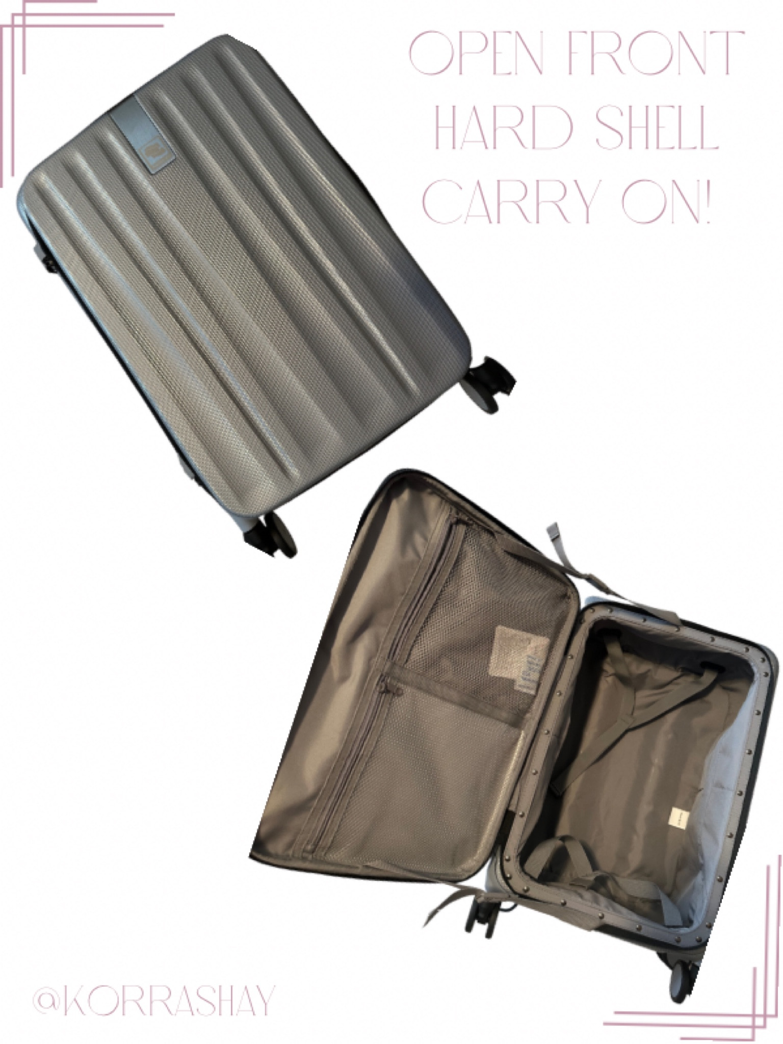 The best hard shell open front carry on that maximizes usable space!

#LTKitbag #LTKtravel #LTKFind