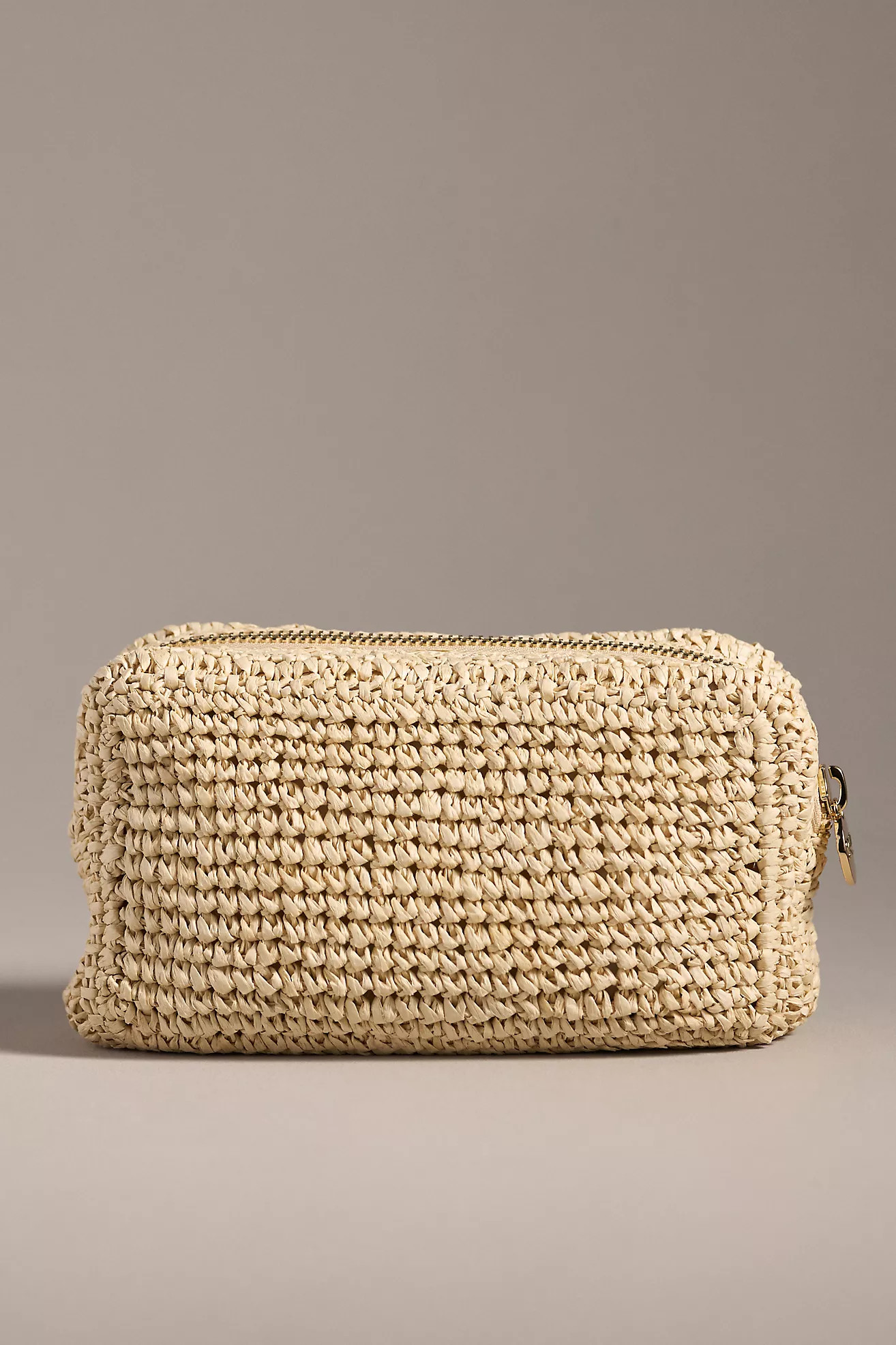 Stoney Clover Lane Raffia Small Pouch | Anthropologie (US)