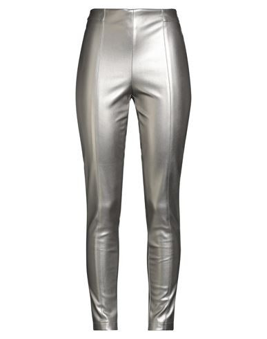 B. yu Woman Pants Silver Size M Polyester, Polyurethane, Elastane | YOOX (US)