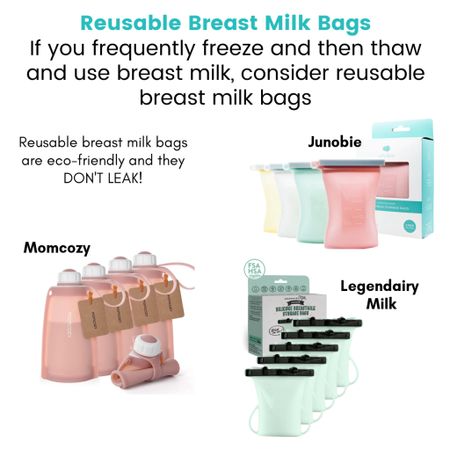 If you frequently freeze and then thaw breast milk, reusable silicone breast milk bags may make sense for you. The best part is that they don’t leak! 

#LTKbaby #LTKkids #LTKbump