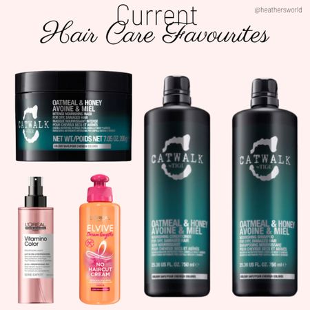 Current hair care favourites featuring L’Oréal and Tigi honey and oatmeal range.

#hairmask #shampoo #conditioner #splitends #heatprotection #tigi #loreal  

#LTKbeauty #LTKfindsunder50