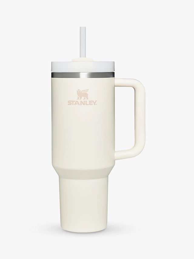 Stanley Quencher Recycled Stainless Steel Flowstate Tumbler, 1.18L, Cream | John Lewis (UK)