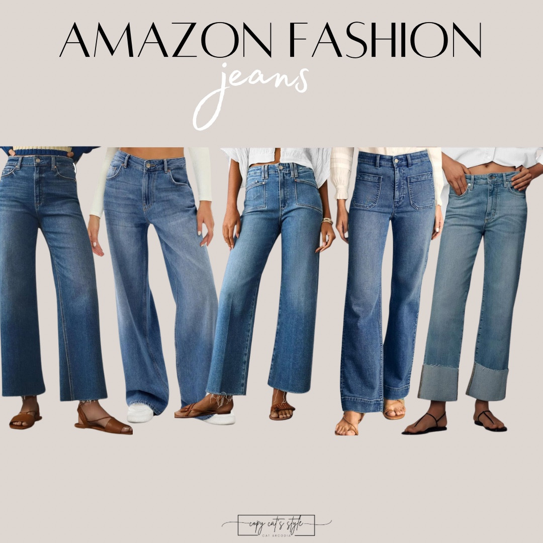 Amazon best selling jeans! Amazon trending jeans, straight leg jeans, wide leg jeans

#LTKStyleTip #LTKFindsUnder50 #LTKFindsUnder100