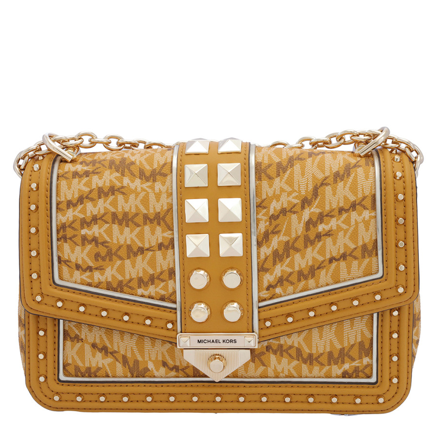 Michael Kors Marigold Animal Print Soho Large Logo Shoulder Bag | Jomashop.com & JomaDeals.com